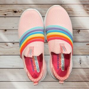 NEW Skechers- Girl's Ultra Flex, Brightful Day Sneaker. Girls Size 1.